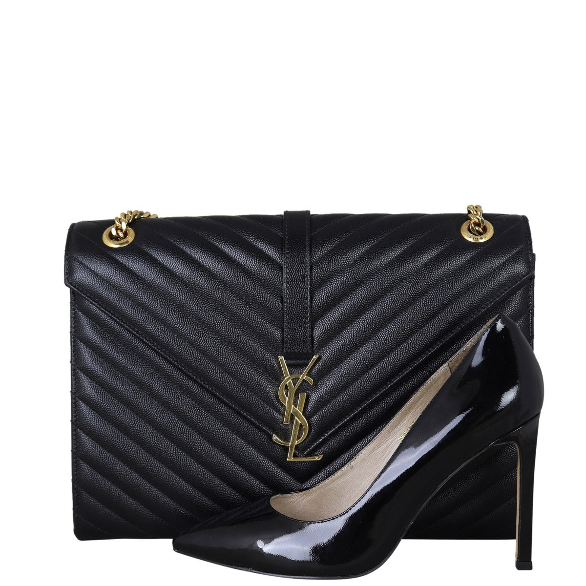 バッグ YSL Yves Saint Laurent Matelasse Saint Laurent Matelasse Envelope Large Bag – Luxe.It.Fwd