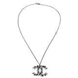 Chanel CC Crystal Pendant Necklace