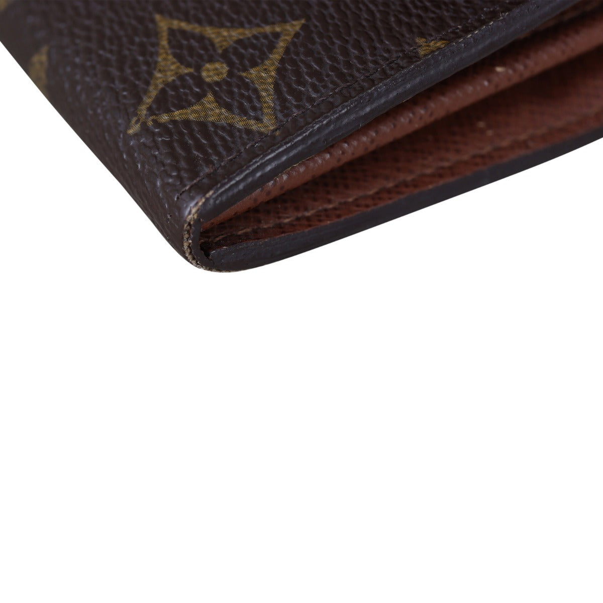 Louis Vuitton Sarah Wallet Monogram Corner Close Up