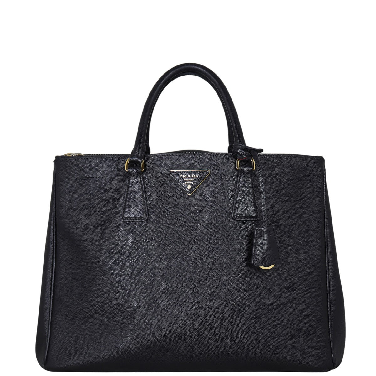 Prada Saffiano Lux Galleria Double Zip Tote Medium Front