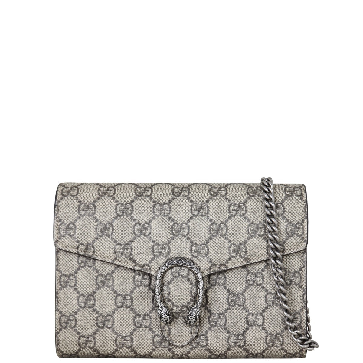 Gucci Dionysus GG Supreme Chain Wallet Front With Chain