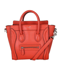 Celine Nano Luggage Tote Front With Strap