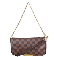 Louis Vuitton Favorite PM Damier Ebene Front With Chain