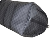 Louis Vuitton Keepall 55 Bandouliere Damier Graphite Corner Close Up