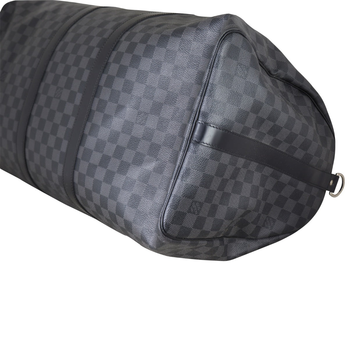 Louis Vuitton Keepall 55 Bandouliere Damier Graphite Corner Close Up