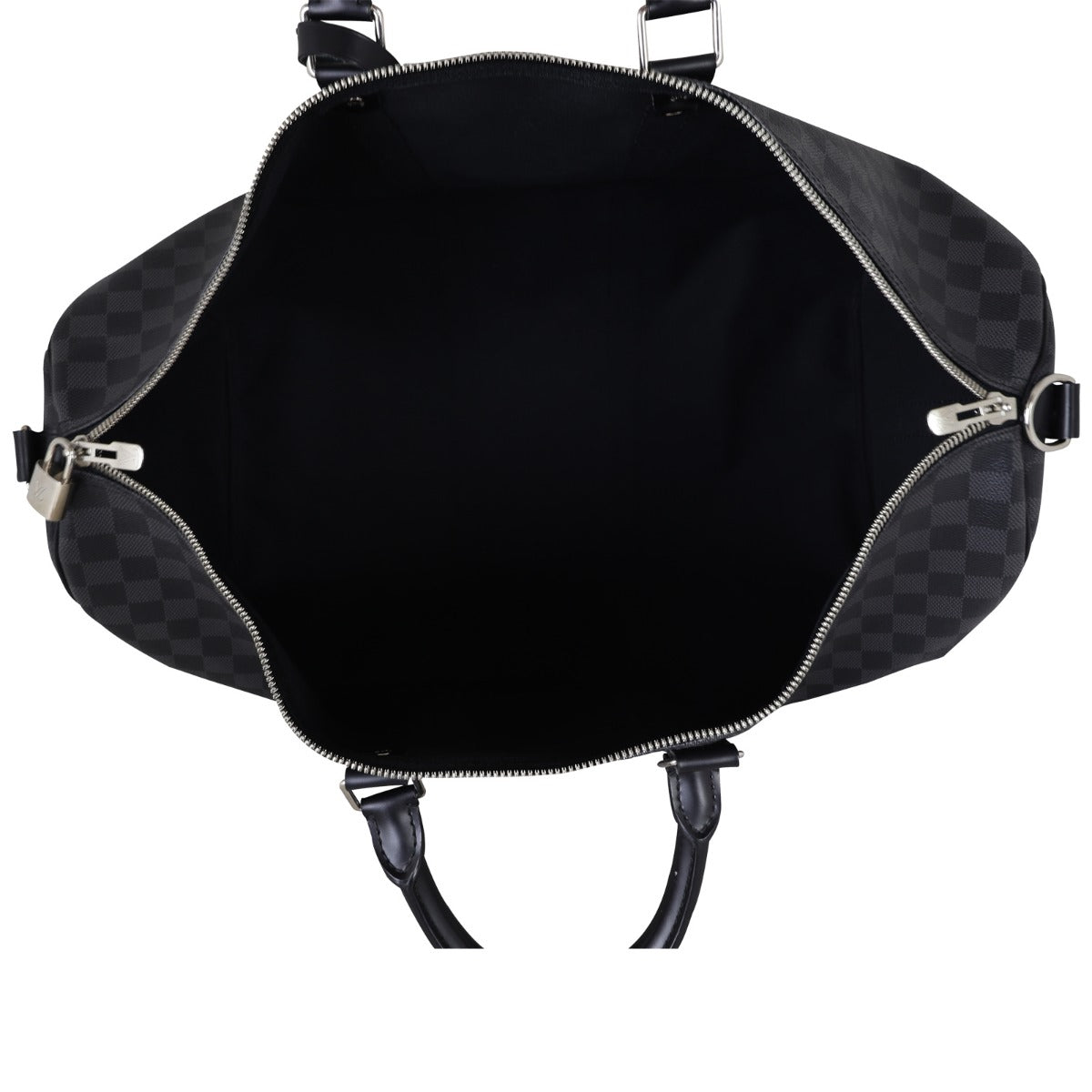 Louis Vuitton Keepall 55 Bandouliere Damier Graphite Whole Interior