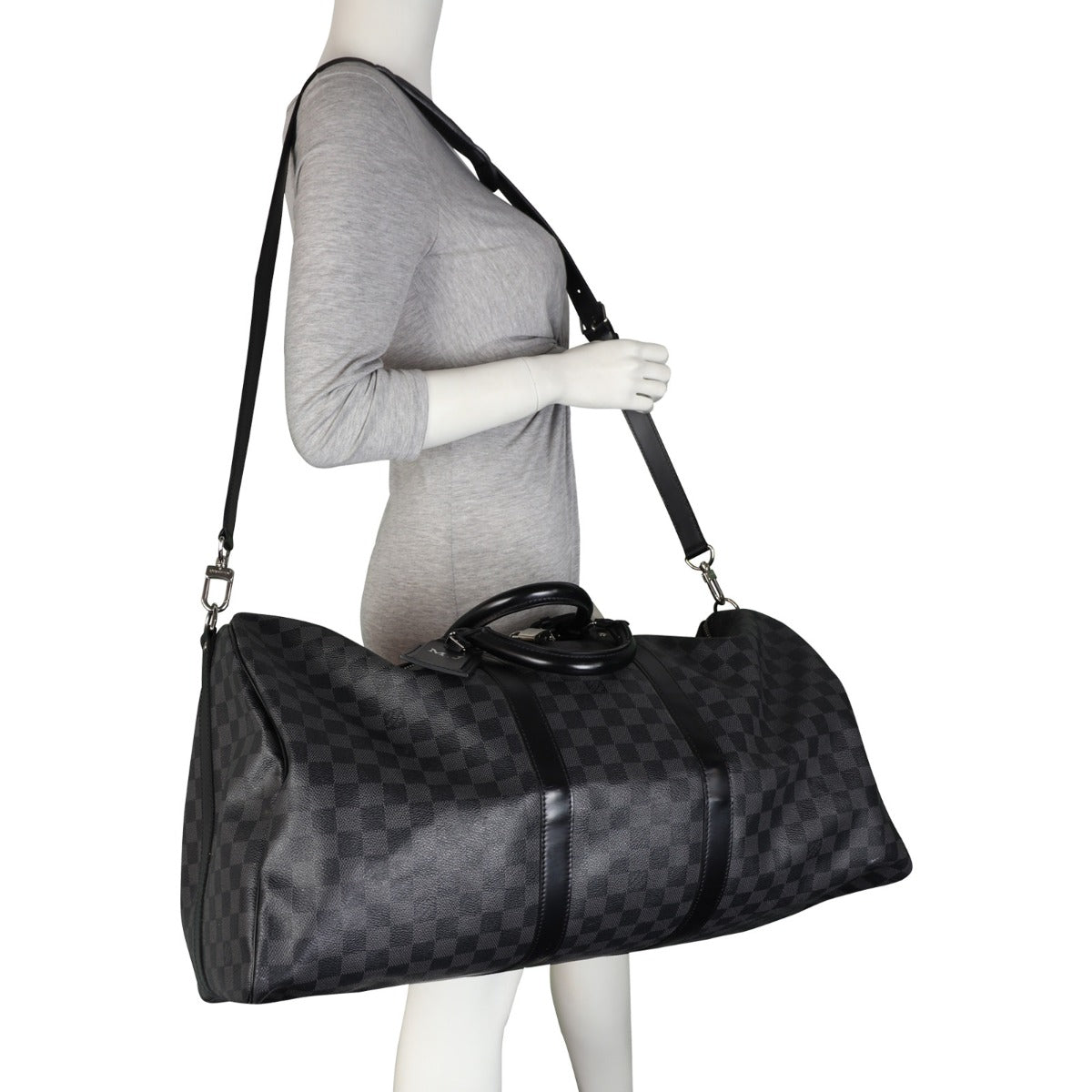 Louis Vuitton Keepall 55 Bandouliere Damier Graphite Mannequin