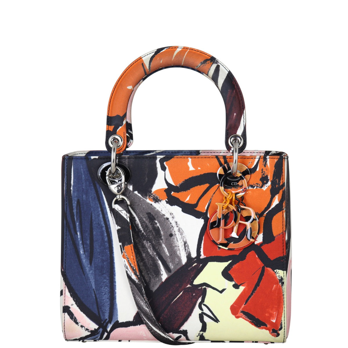 Dior Lady Dior Graffiti Medium Front With Strap