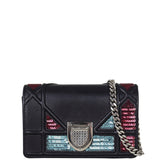 Dior Diorama Mini Sequin Front With Chain