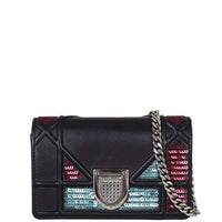 Dior Diorama Mini Sequin Front With Chain
