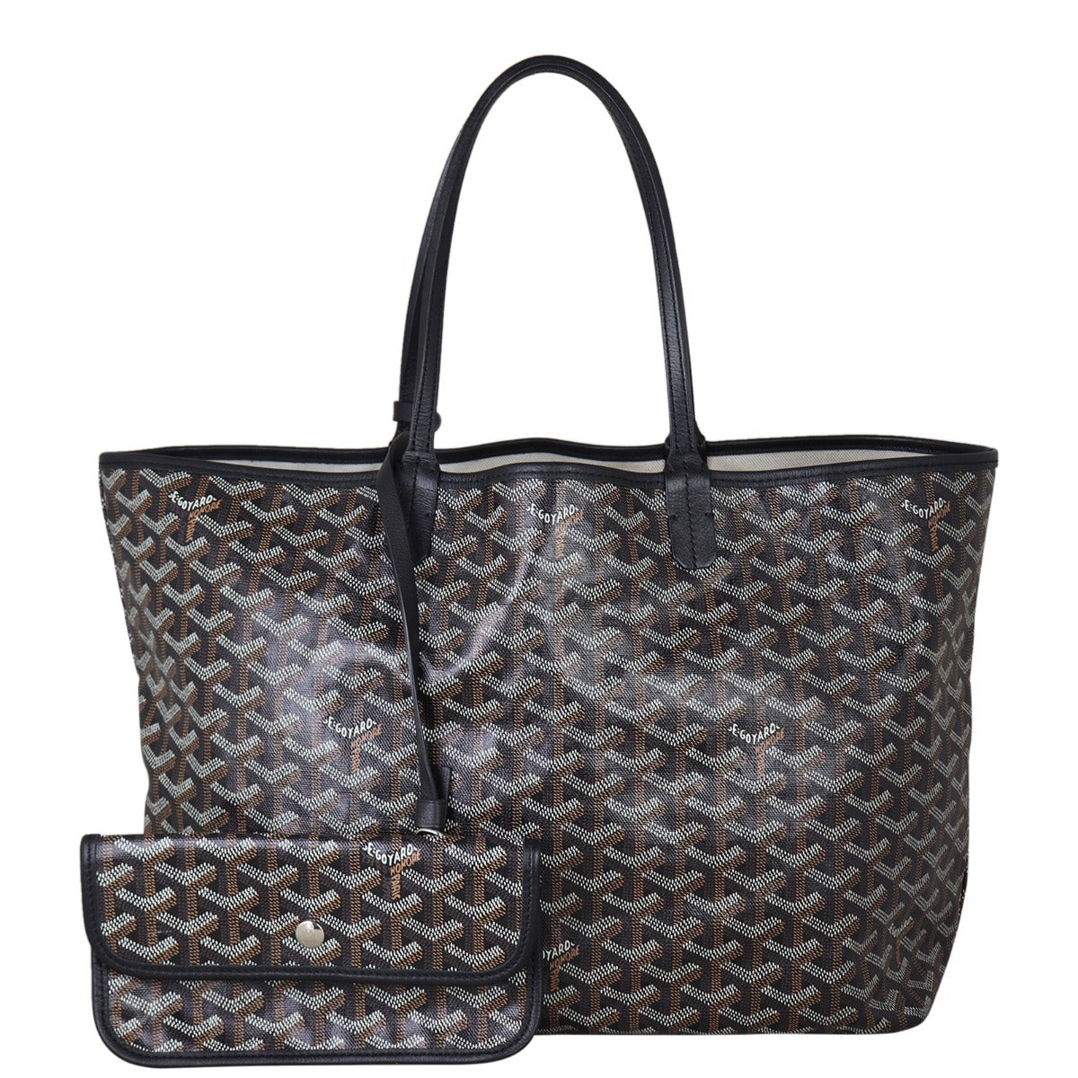 Goyard St Louis PM Goyardine Front With Pouch