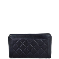 Chanel Boy Long Flap Wallet Back