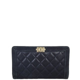 Chanel Boy Long Flap Wallet Front