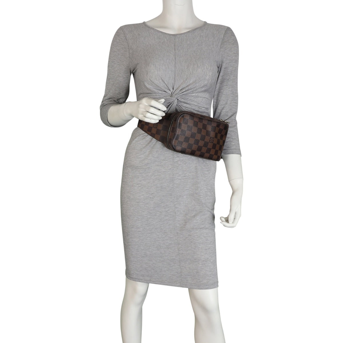 Louis Vuitton Geronimos Waist Bag Damier Ebene Mannequin