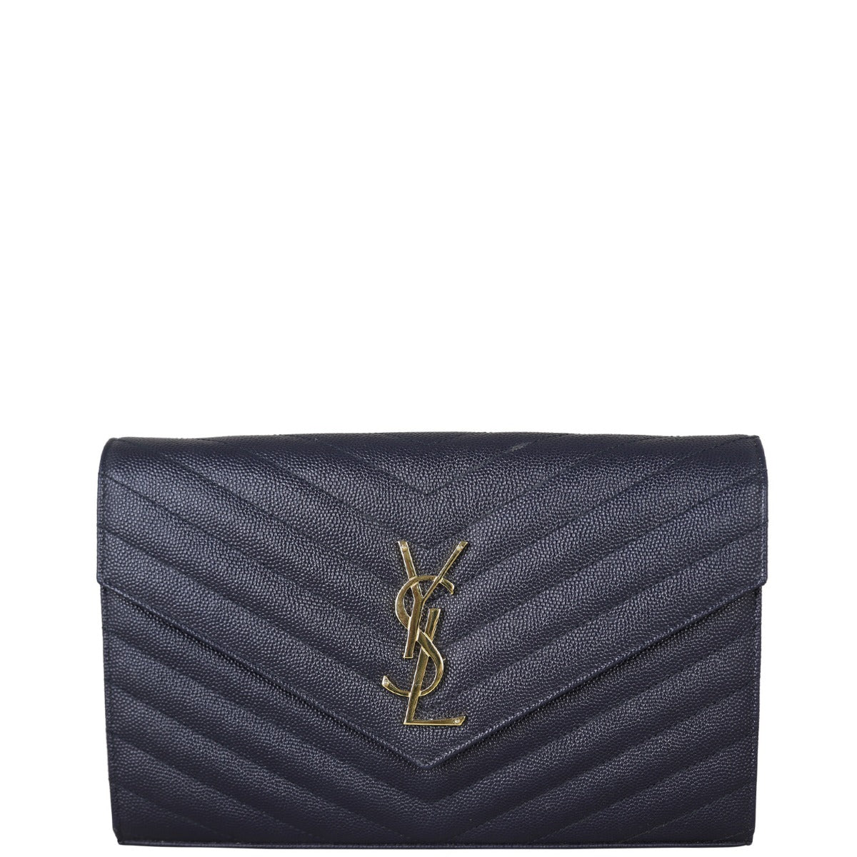 Saint Laurent Cassandre Chain Wallet Front