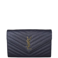 Saint Laurent Cassandre Chain Wallet Front