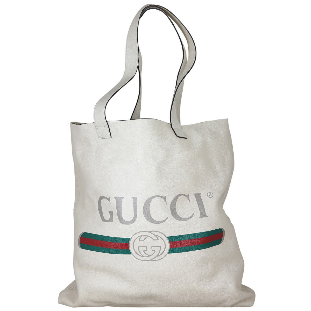 Gucci Leather Logo Tote Front