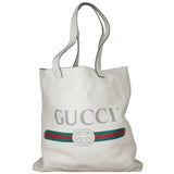 Gucci Leather Logo Tote Front