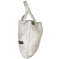 Gucci Leather Logo Tote Side
