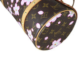 Louis Vuitton Papillon Monogram Cherry Blossom Corner Close Up