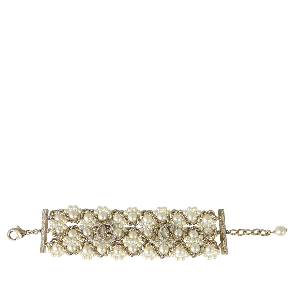 Chanel CC Pearl Bracelet