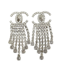 Chanel CC Crystal Drop Earrings