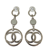 Chanel CC Crystal Drop Circle Earrings