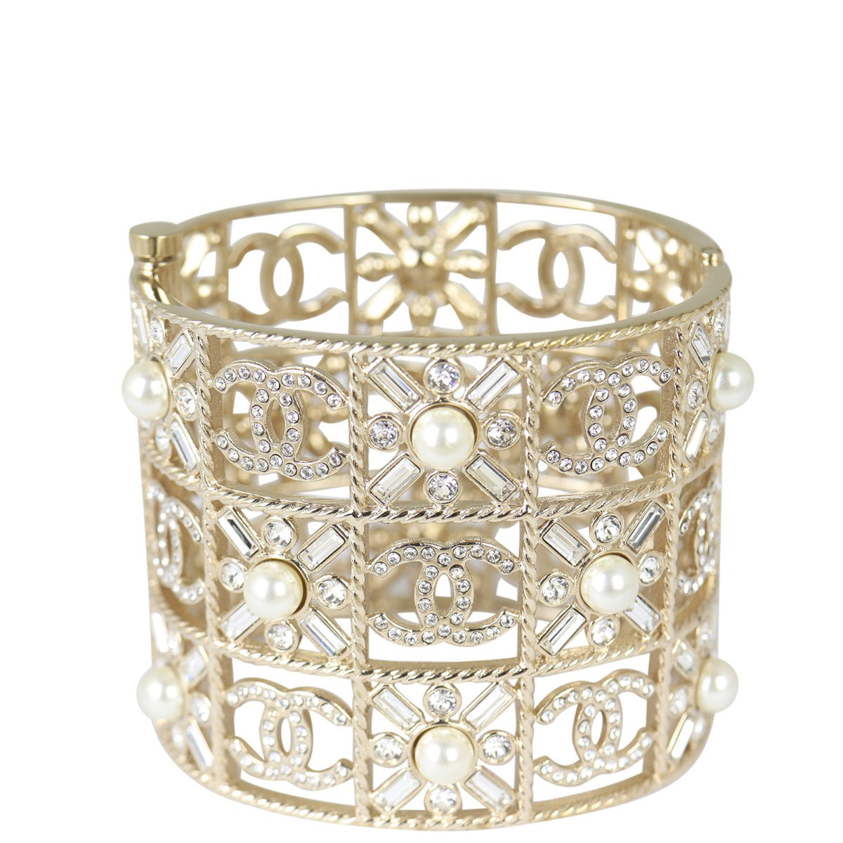 Chanel CC Pearl Cuff