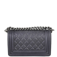Chanel Boy Small (dark grey) Back
