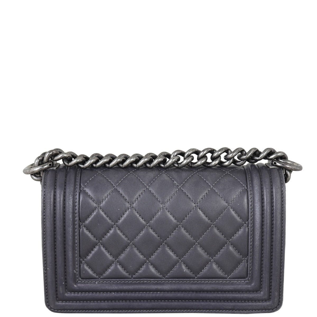 Chanel Boy Small (dark grey) Back