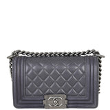 Chanel Boy Small (dark grey) Front