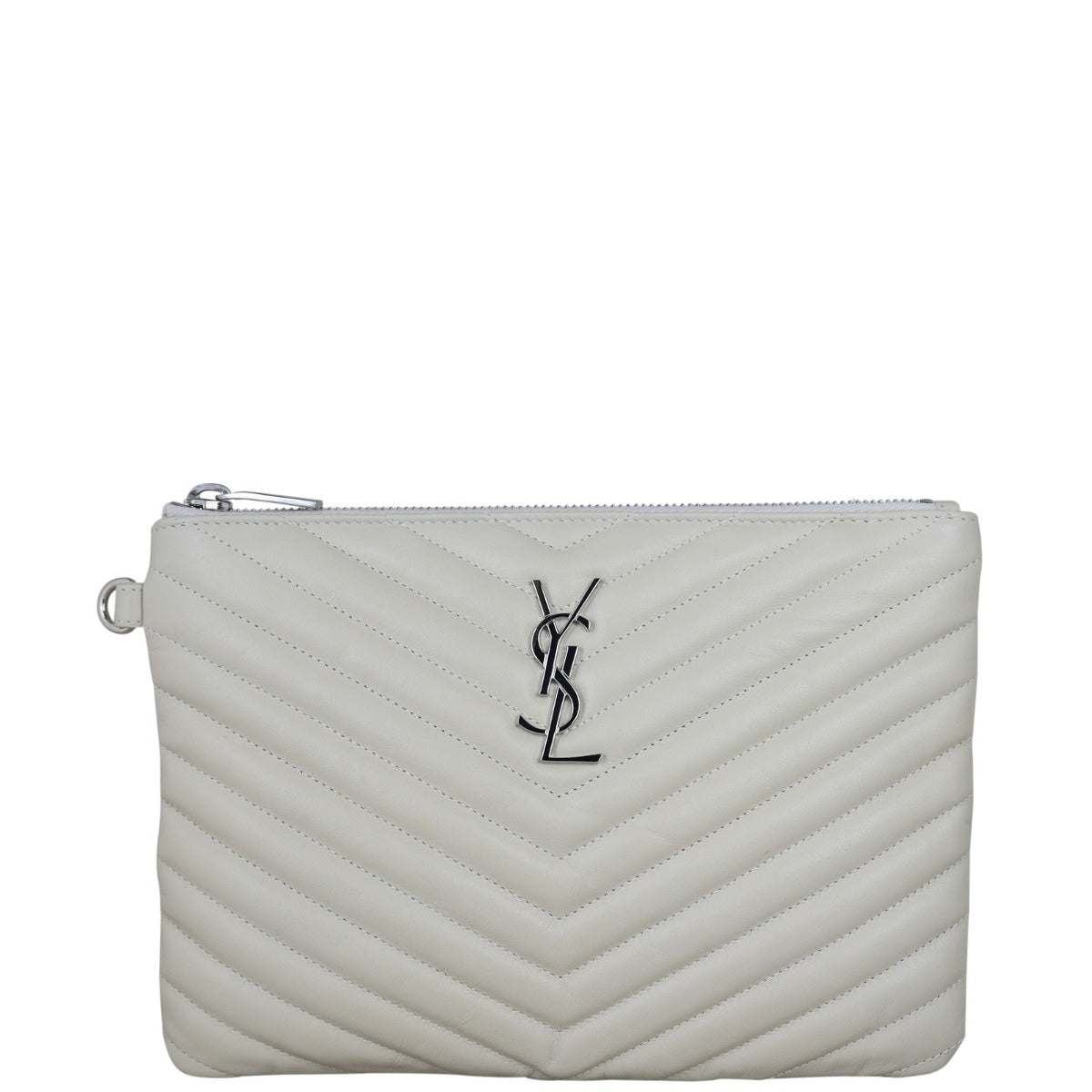 Saint Laurent Cassandre Monogram Matelasse Pouch Front