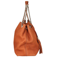 Gucci Soho Chain Shoulder Bag Medium (Tan) Side