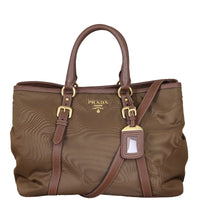Prada Tessuto Vitello Daino Tote Front With Strap