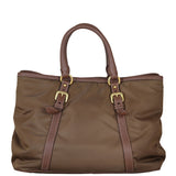 Prada Tessuto Vitello Daino Tote Back