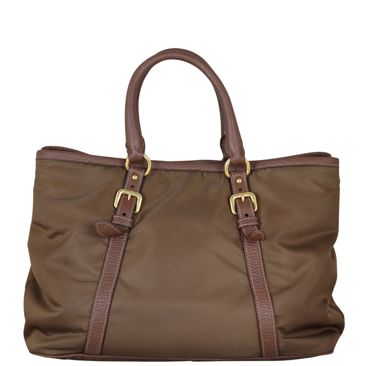 Prada Tessuto Vitello Daino Tote Back