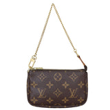 Louis Vuitton Mini Pochette Accessoires Monogram with Strap Front