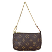 Louis Vuitton Mini Pochette Accessoires Monogram with Strap Front