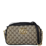 Gucci GG Canvas Marmont Small Camera Bag Front With Strap