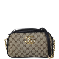Gucci GG Canvas Marmont Small Camera Bag Front With Strap
