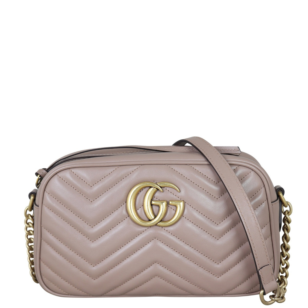 Gucci GG Marmont Small Camera Bag Front With Strap