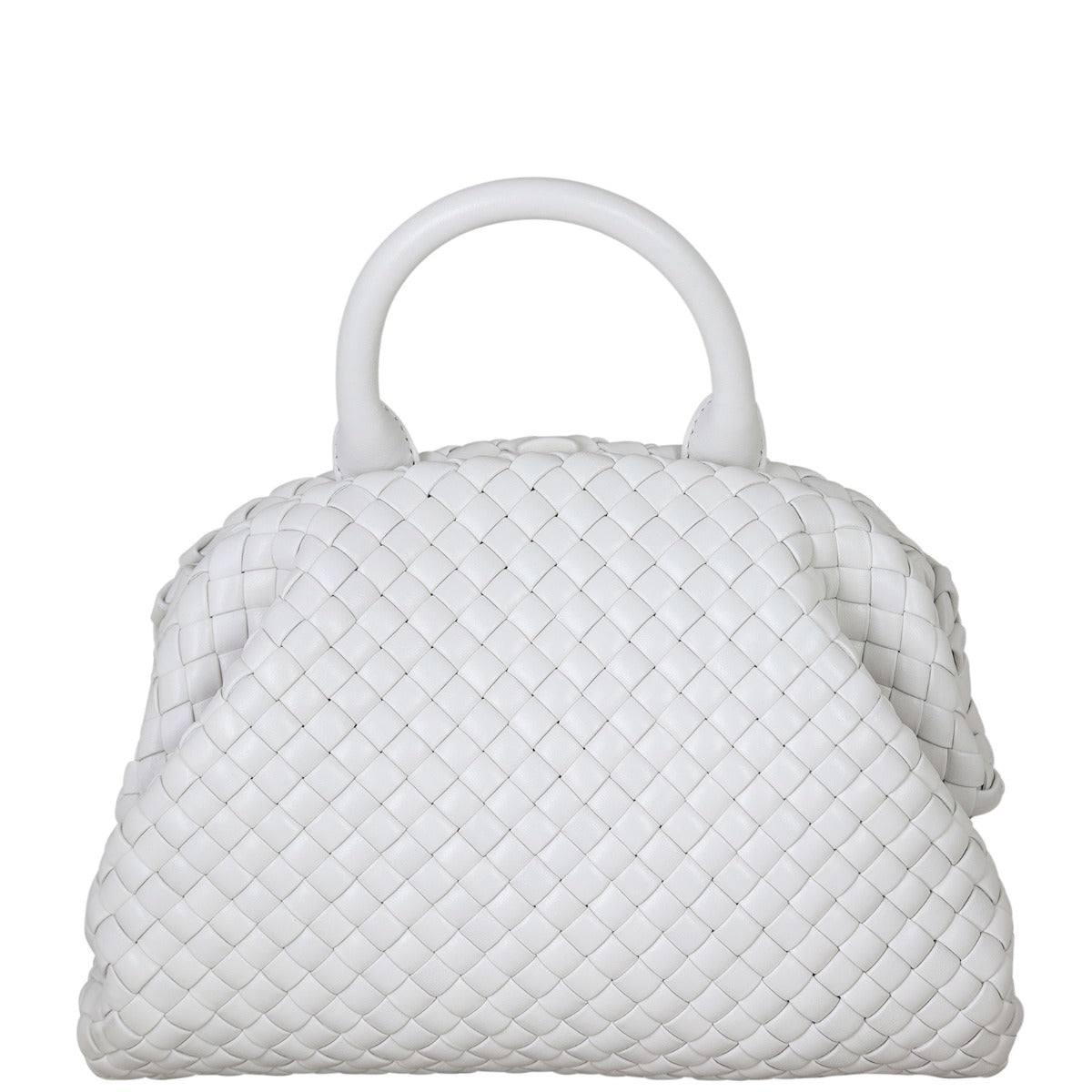 Bottega Veneta The Handle Intrecciato Small Front