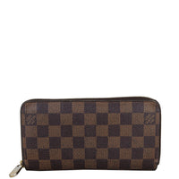 Louis Vuitton Zippy Wallet Damier Ebene Front