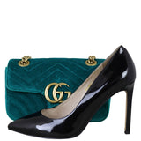 Gucci GG Marmont Mini Velvet Shoulder Bag Shoe