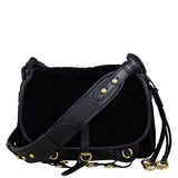 Prada Velluto & City Calf Corsaire Crossbody Bag Front With Strap
