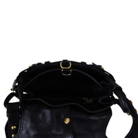 Prada Velluto & City Calf Corsaire Crossbody Bag Whole Interior