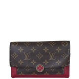 Louis Vuitton Flore Chain Wallet Monogram Front