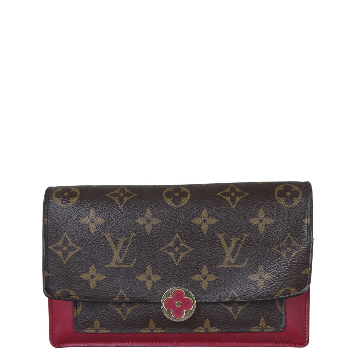 Louis Vuitton Flore Chain Wallet Monogram Front