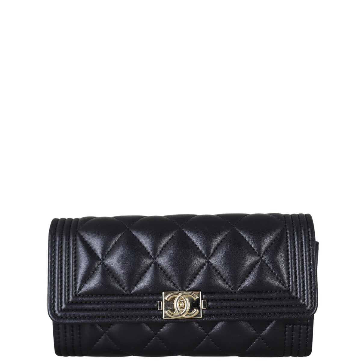 Chanel Boy Long Flap Wallet Front