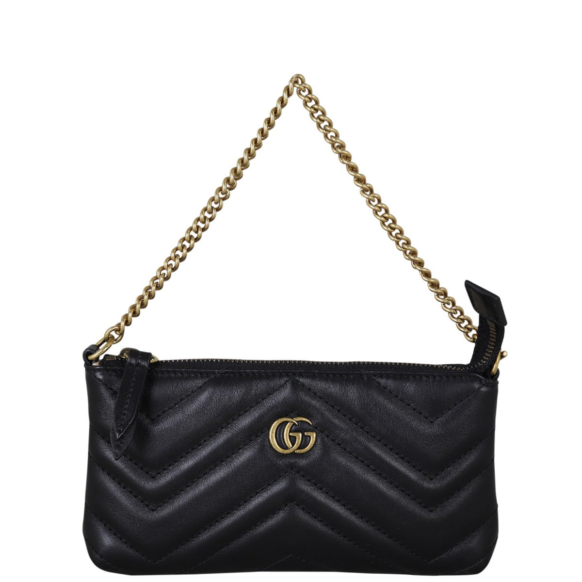 Gucci GG Marmont Matelasse Mini Chain Bag Front